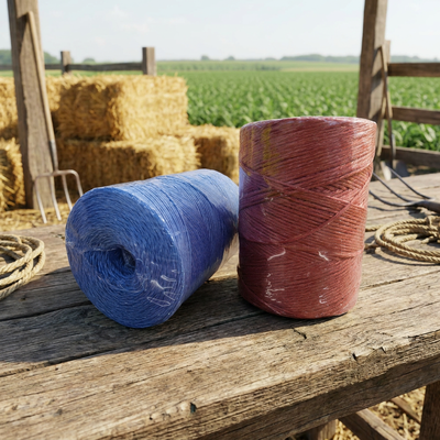 Spulenverpackte PP-Split-Film-Twine Gewächshaus-Farmpflanze Befestigungsstützstrang